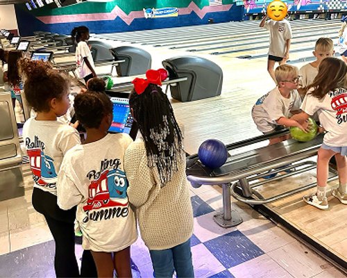 Children from Red Trolleys Daycare enjoying a bowling trip in Valdosta, GA.